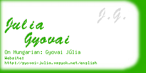 julia gyovai business card